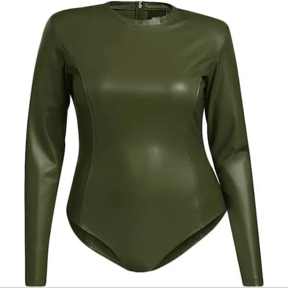 Adidas x Ivy Park Women's Faux Leather Bodysuit